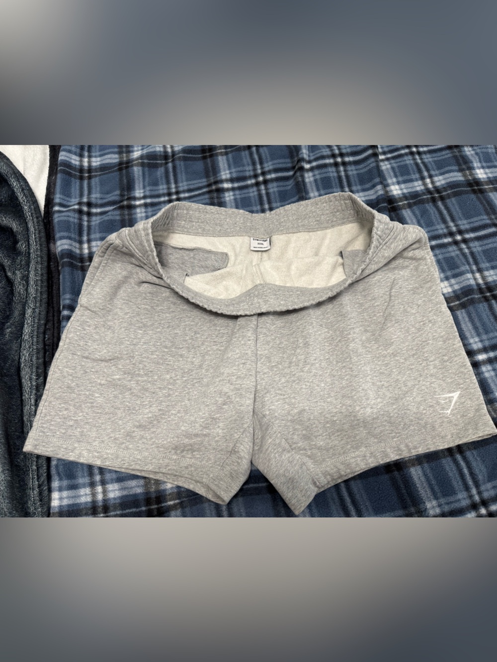 Gymshark Men's Light Grey Athletic Shorts